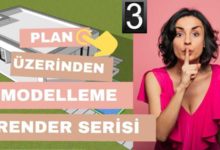 Para Versen böyle ders izleyemezsin: Plan Üzerinden Modelleme Render 03