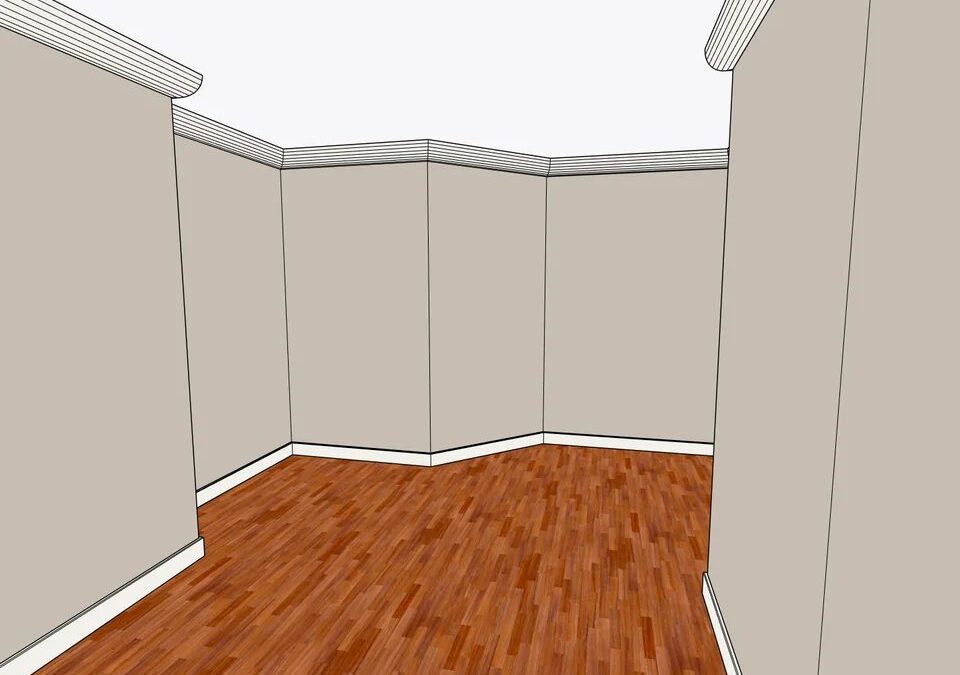 Dynamic Skirting eklentisi ile zemine tek tıkla kurulan oda süpürgeliği