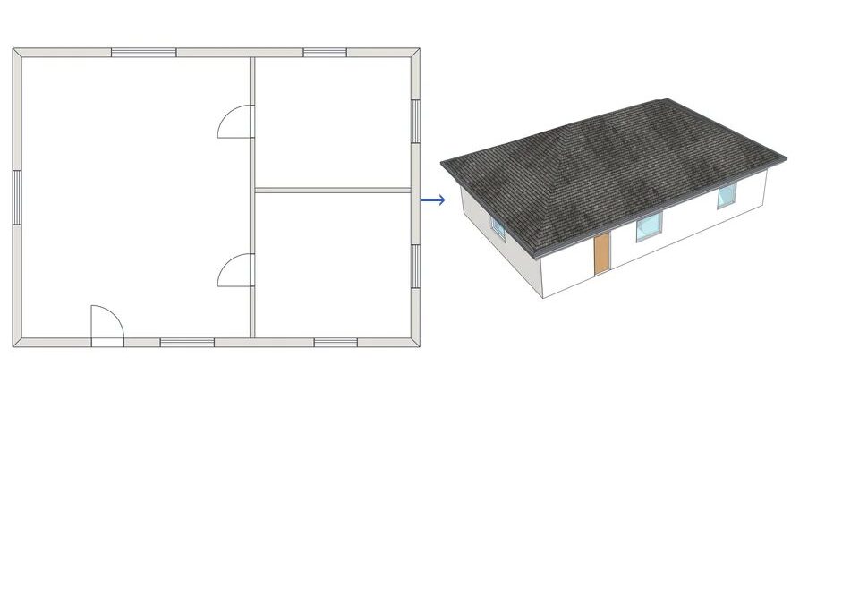 ArchiFlow Studio ile çizilen plandan tek düğmeyle 3B bina